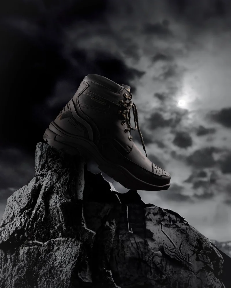 Bacca Bucci Obsidian Black Bacca Bucci PROTECTOR Leather Motorcycle Boots for Men for Men | Best Price UAE